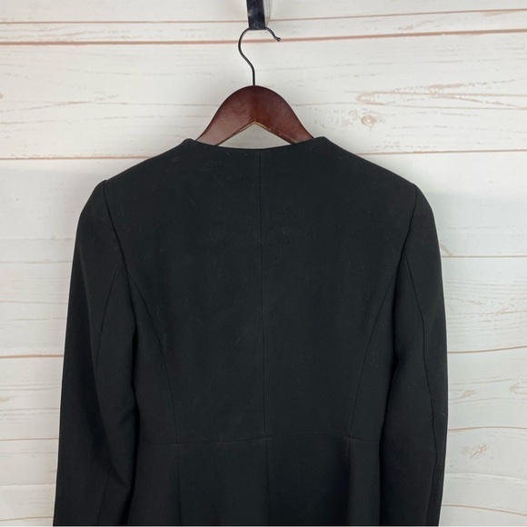 Zara | Black Gold Button Mid Length Frock Coat - Picture 5 of 8